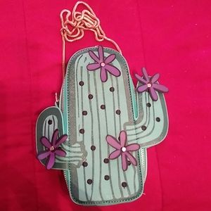 Cactus cross body purse
